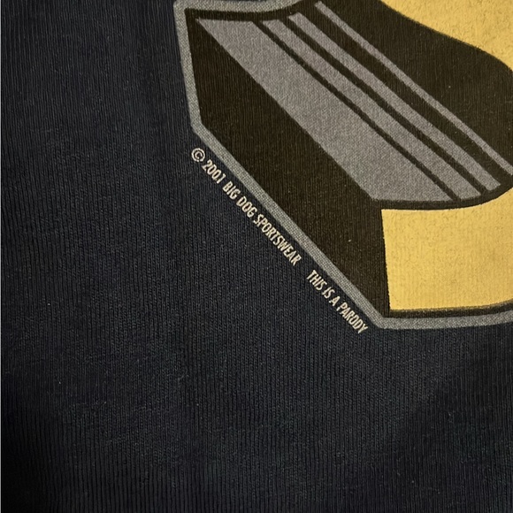 2001 SuperDad Big Dogs Blue T-Shirt (Large) - Picture 4 of 4